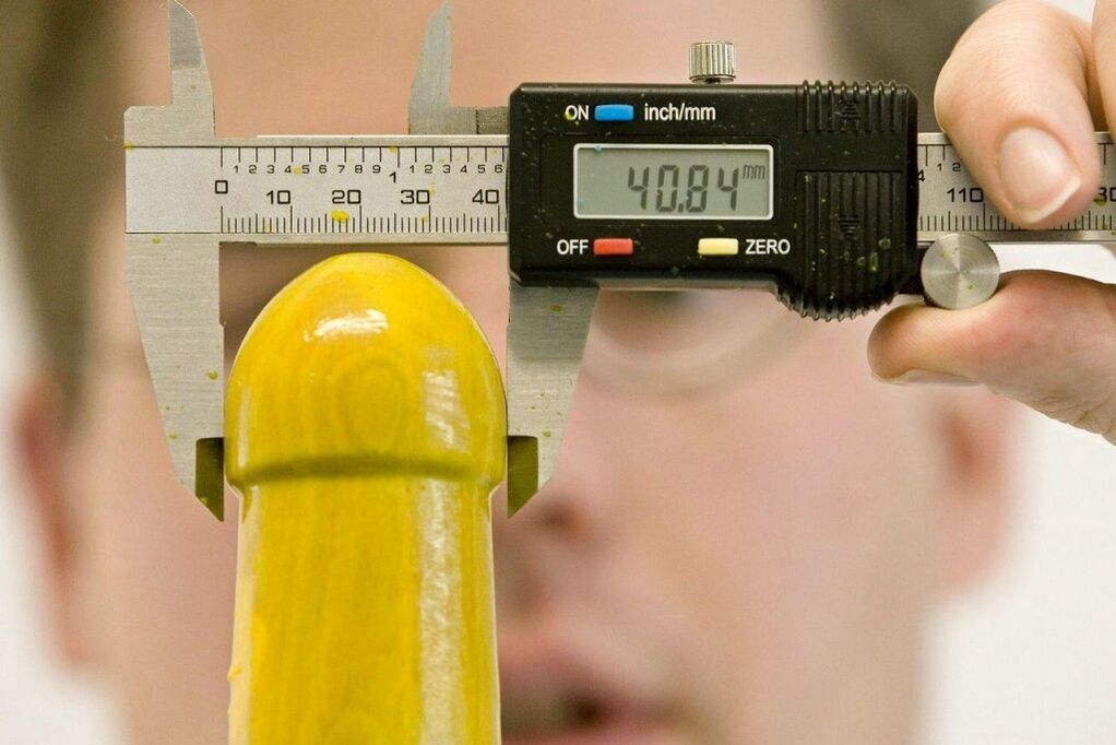 Measure penis volume before enlarging