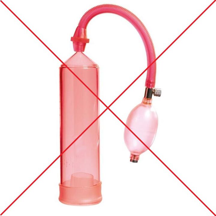 Contraindicated use of vacuum pumps