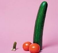 large and small penis size take vegetables as an example