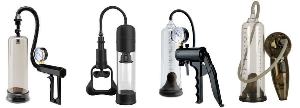 Types of vacuum pumps to increase penis size