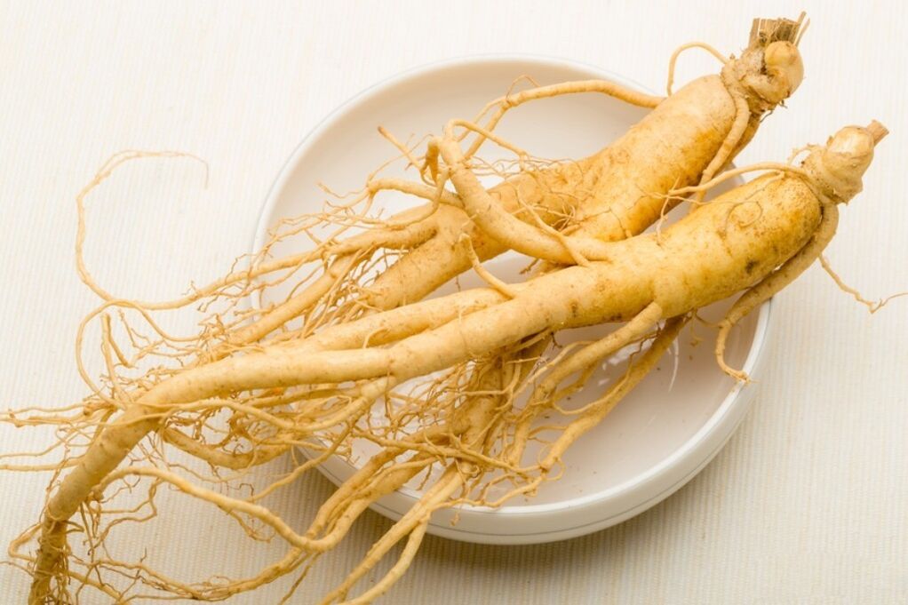 Ginseng roots are the basis of a drug that increases penis size