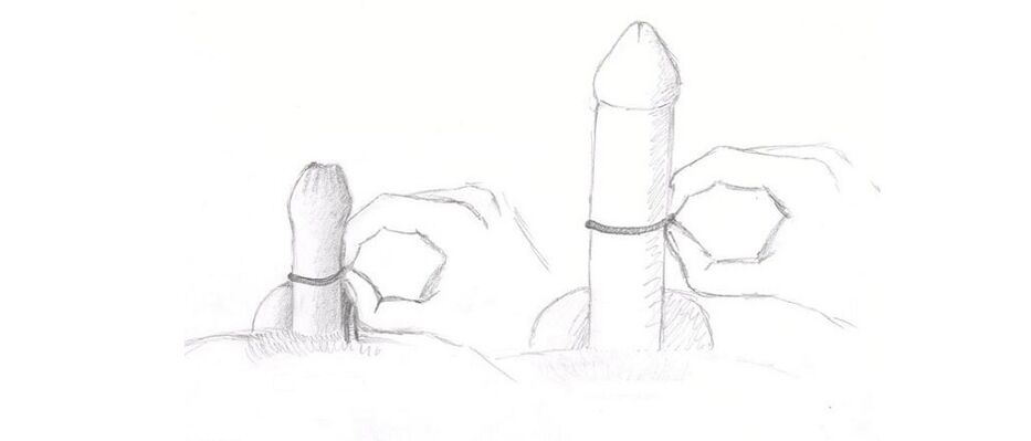 Measure penis thickness